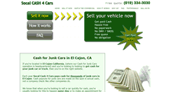 Desktop Screenshot of elcajon.socalcash4cars.com